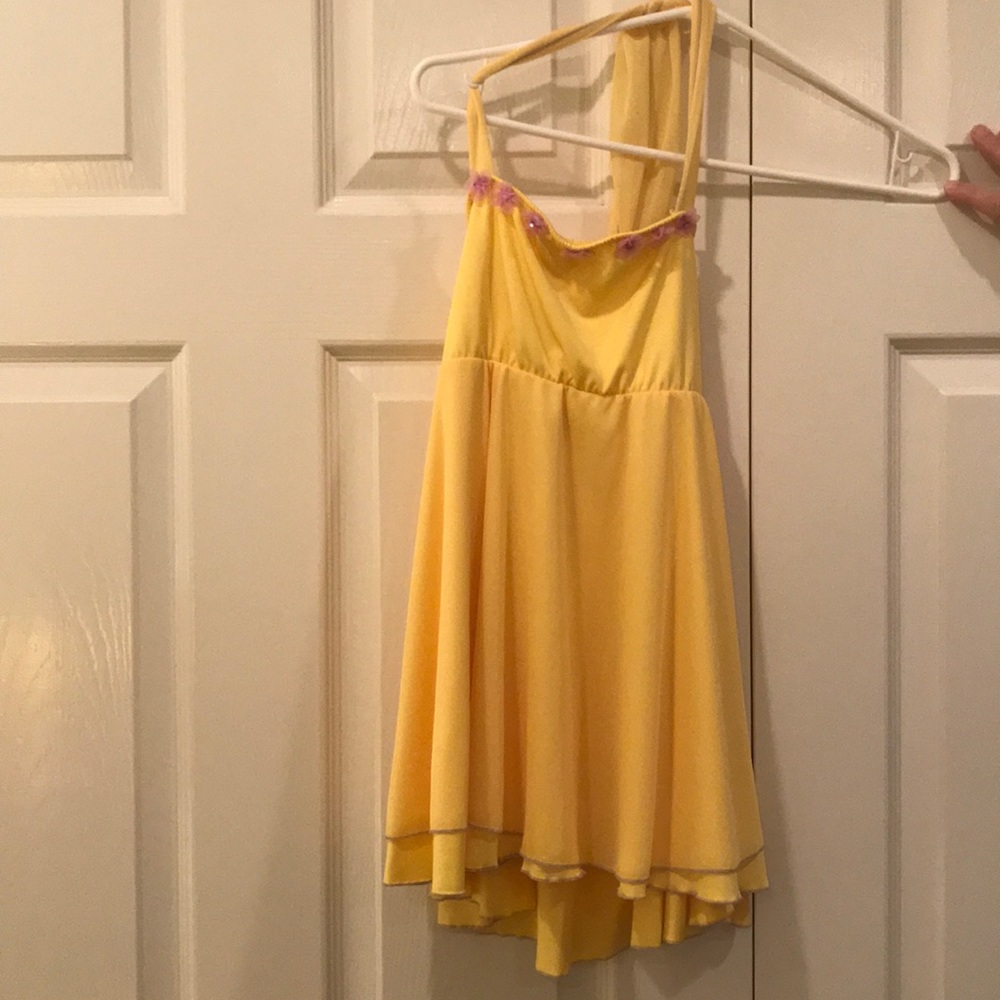 Yellow flower dress